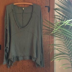 Free people raw hem thermal